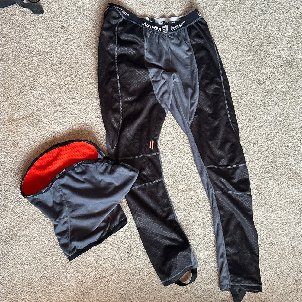 Motorcycle Freeze-Out Warm’R base layer pants with matching Neck Gaiter
